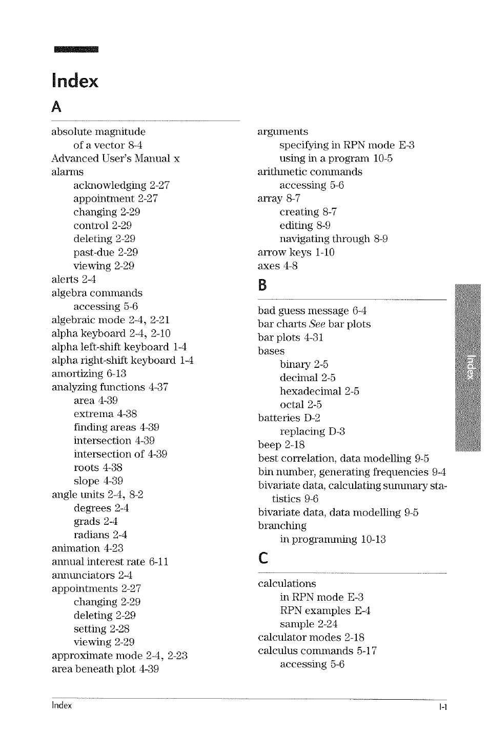HP 49g Graphing Calculator User Manual | Page 233 / 242