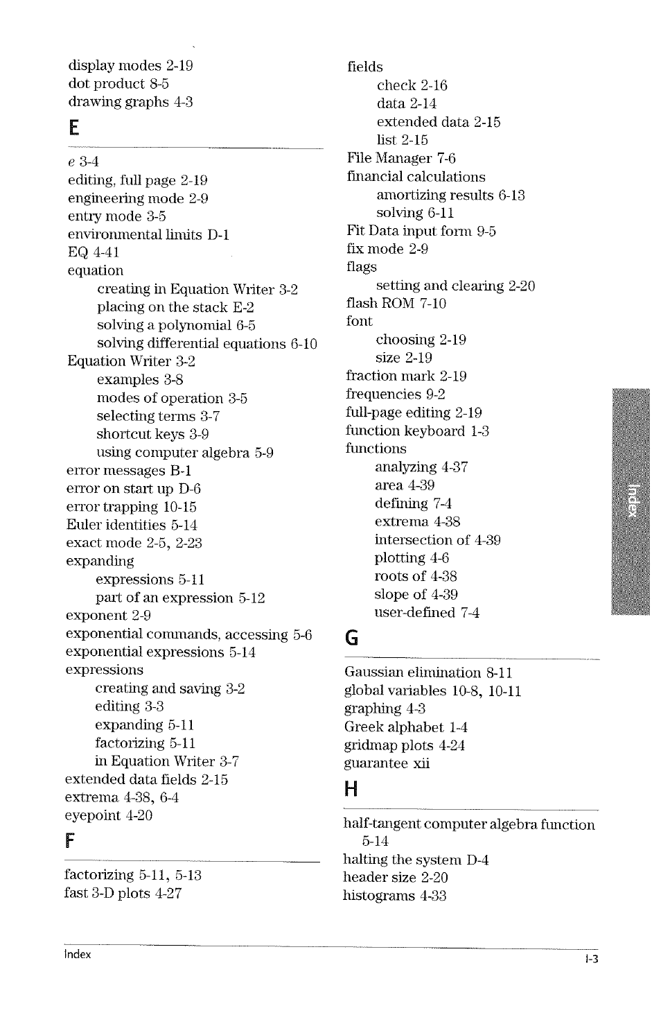 HP 49g Graphing Calculator User Manual | Page 235 / 242