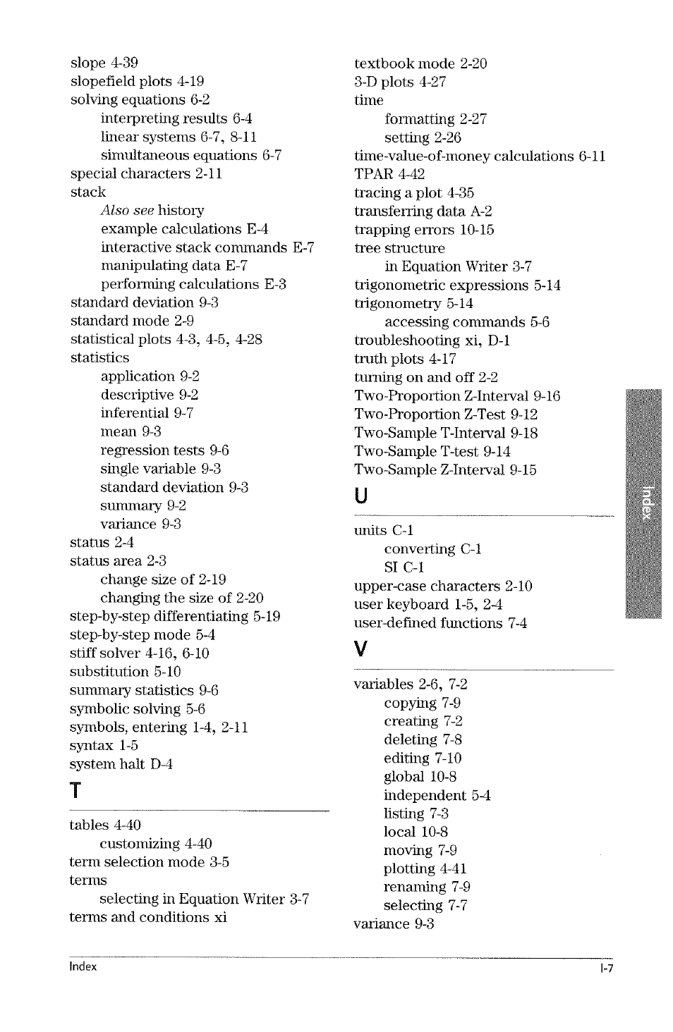 HP 49g Graphing Calculator User Manual | Page 239 / 242