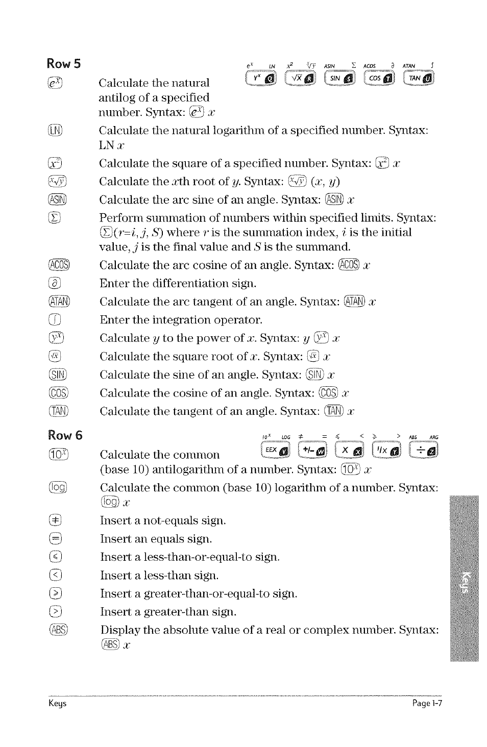 Cdd0 ddl0, Togjx | HP 49g Graphing Calculator User Manual | Page 25 / 242