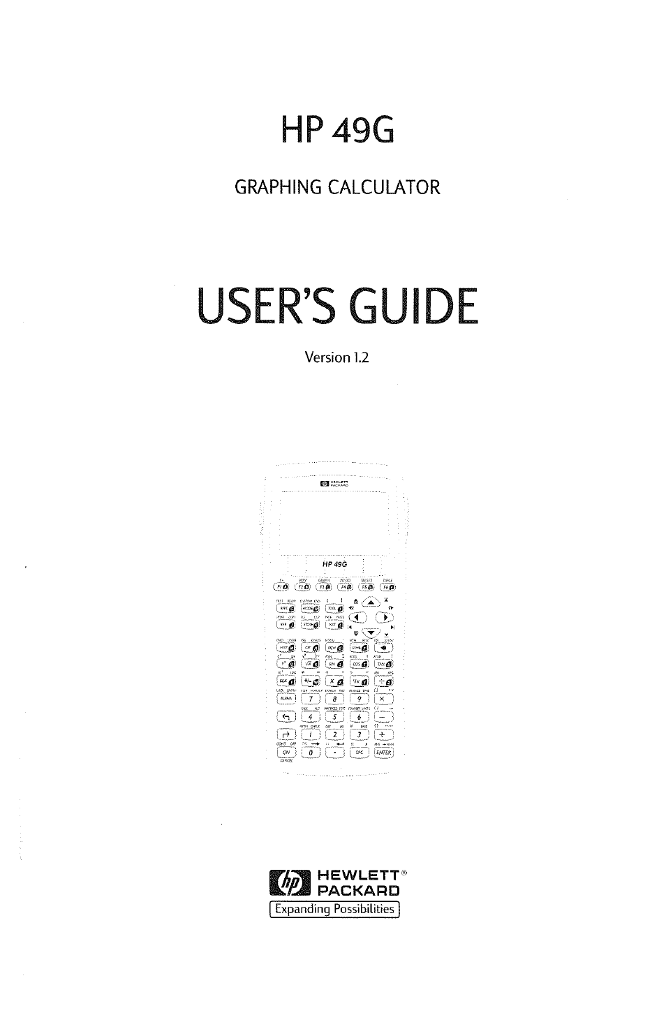 Hp49g, User’s guide, Ml'hm | Graphing calculator | HP 49g Graphing Calculator User Manual | Page 3 / 242