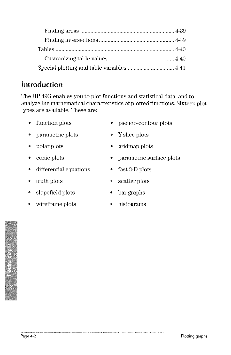 Introduction | HP 49g Graphing Calculator User Manual | Page 70 / 242