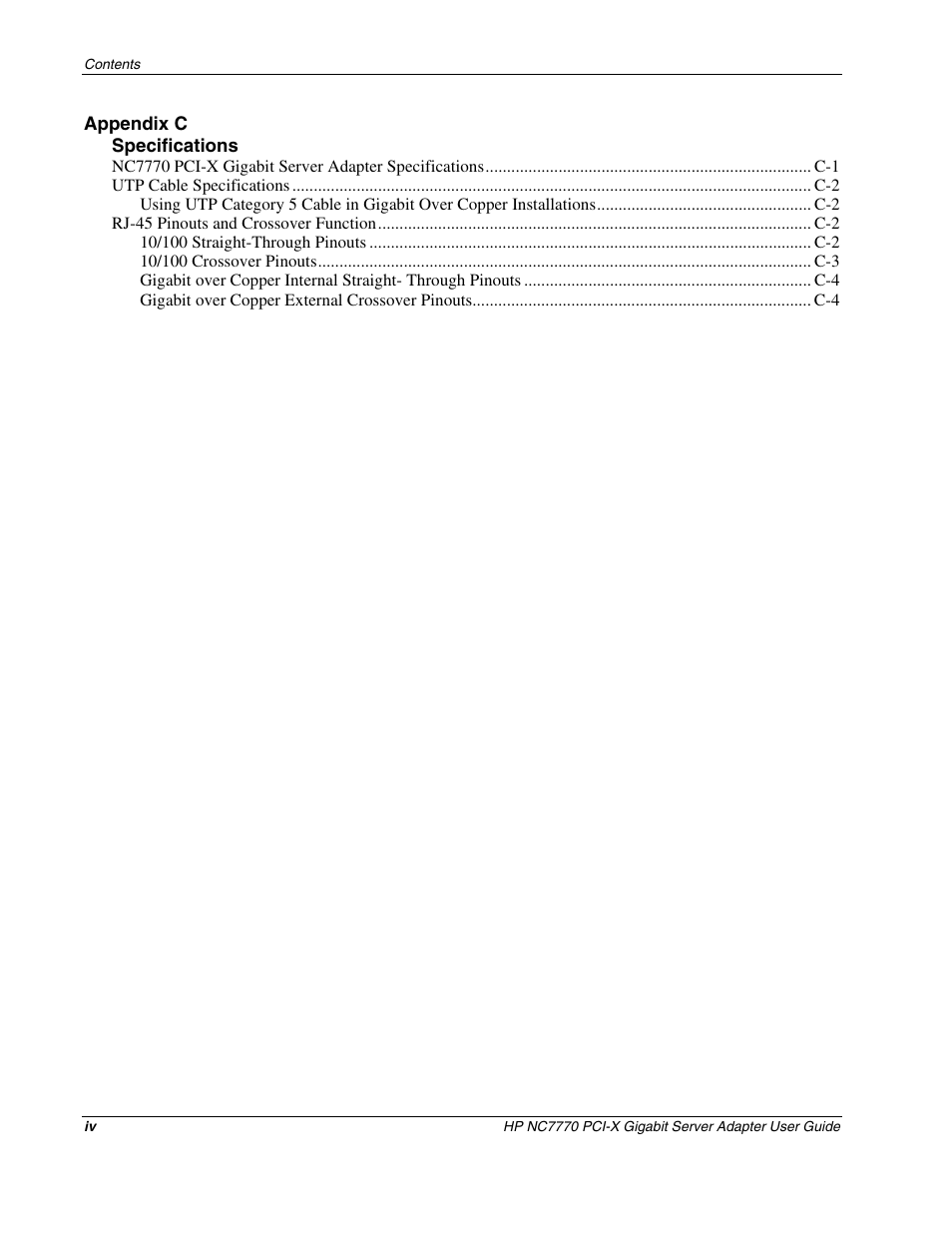 HP NC7770 PCI-X Gigabit Server Adapter User Manual | Page 4 / 22