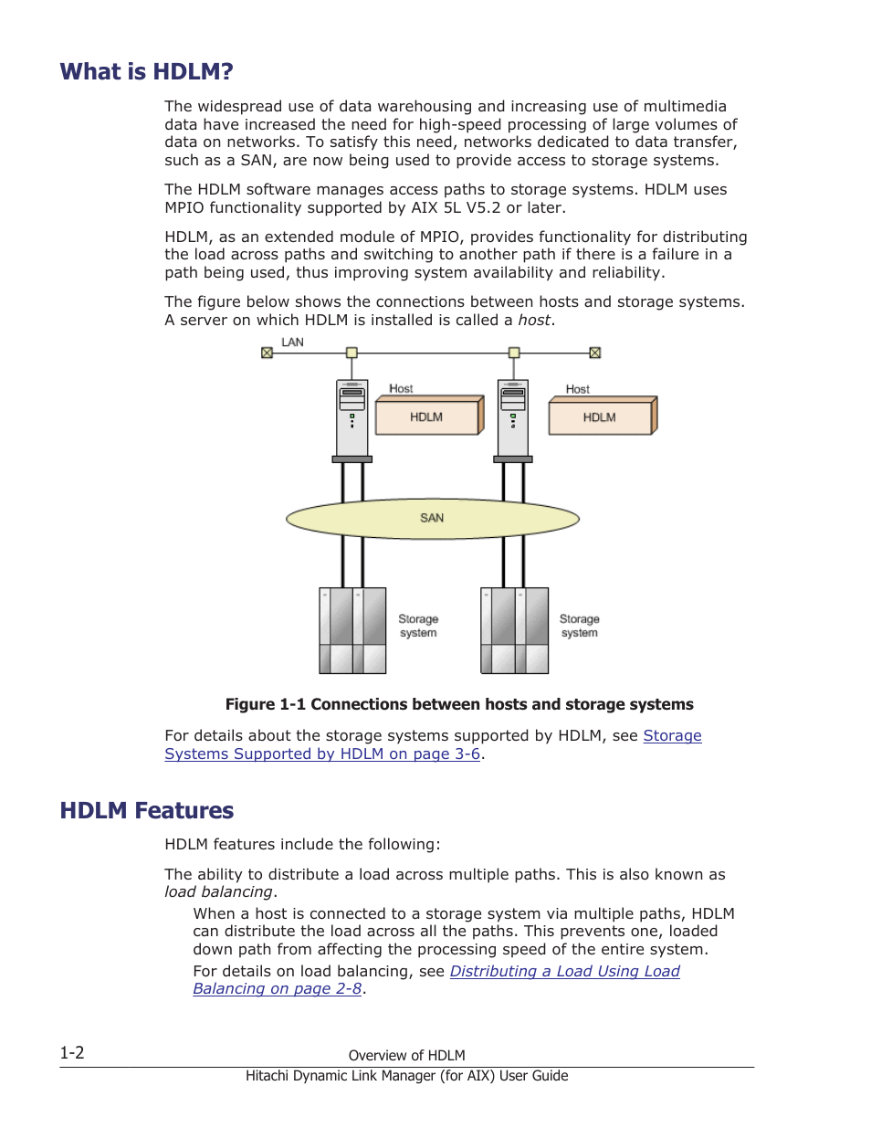 What is hdlm, Hdlm features, What is hdlm? -2 | Hdlm features -2 | HP XP Racks User Manual | Page 20 / 504