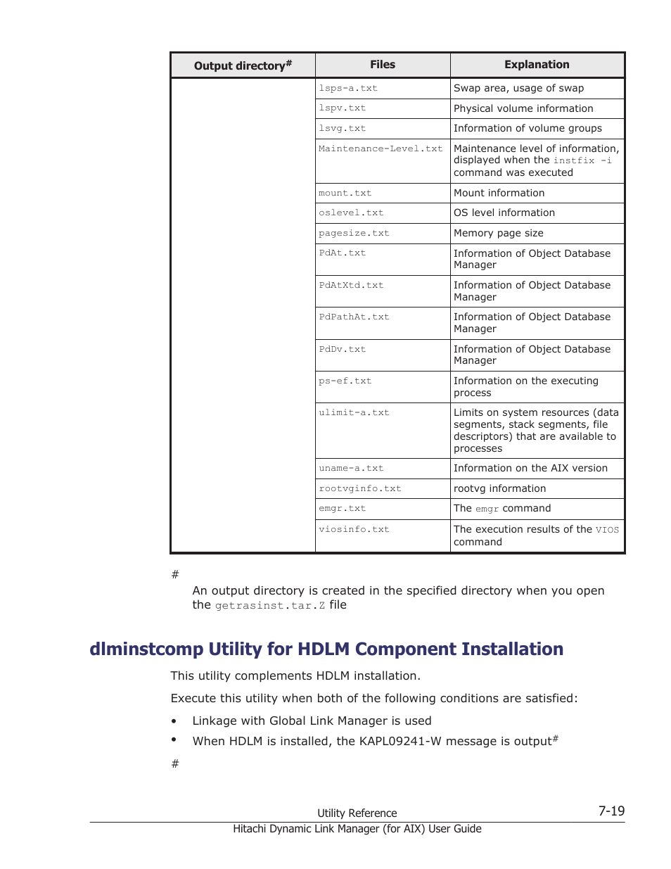 Dlminstcomp utility for | HP XP Racks User Manual | Page 313 / 504
