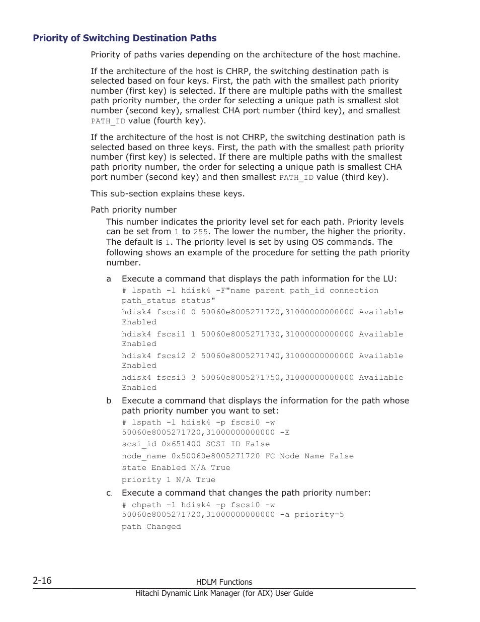 Priority of switching destination paths -16, Is used as the switching destination, see, Priority of switching destination | HP XP Racks User Manual | Page 38 / 504