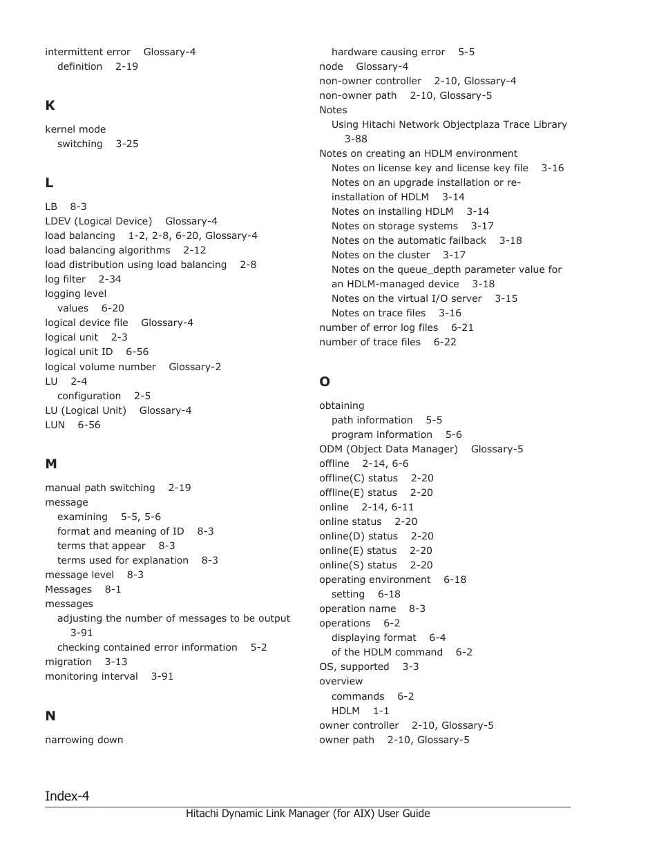 Index-4 | HP XP Racks User Manual | Page 500 / 504