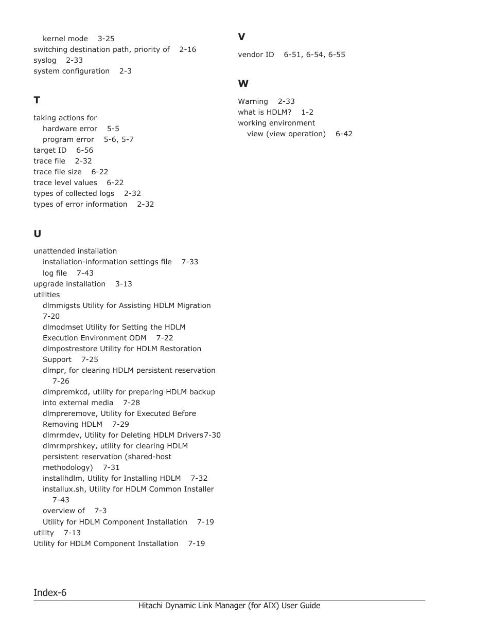 Index-6 | HP XP Racks User Manual | Page 502 / 504