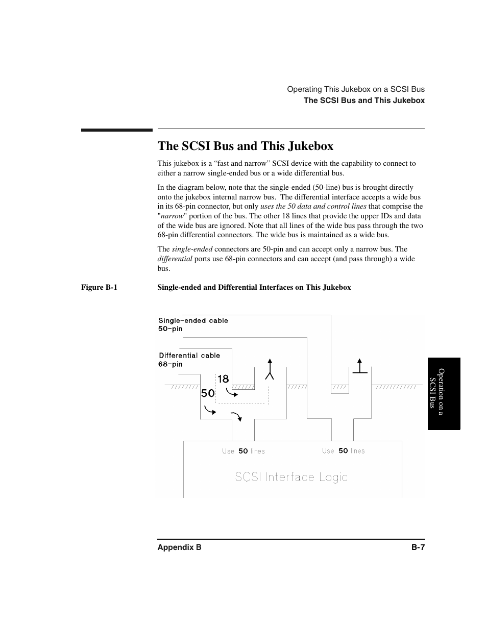 Scsi:issues when adding devices with this jukebox, The scsi bus and this jukebox | HP Optical Jukeboxes User Manual | Page 95 / 120