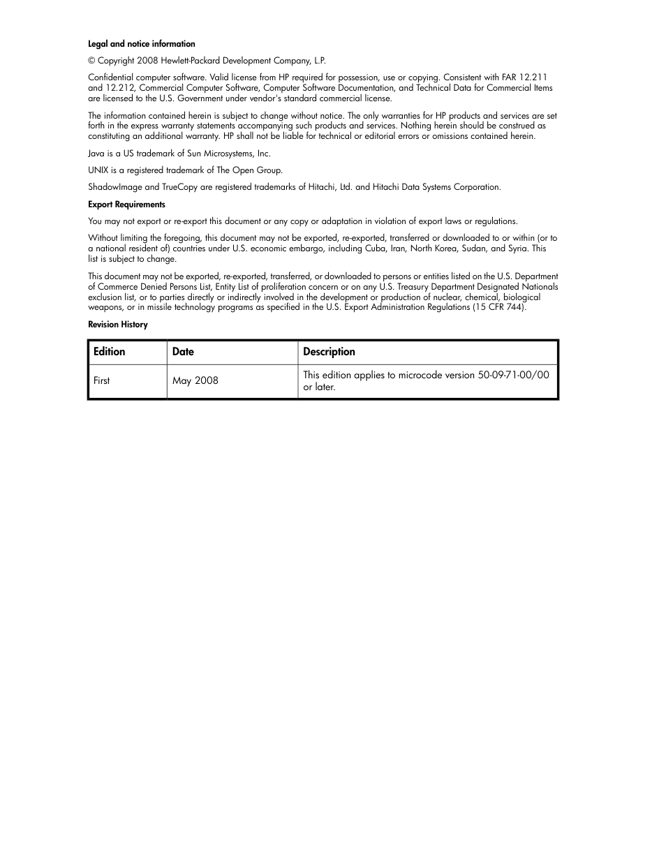 HP StorageWorks XP Remote Web Console Software User Manual | Page 2 / 48