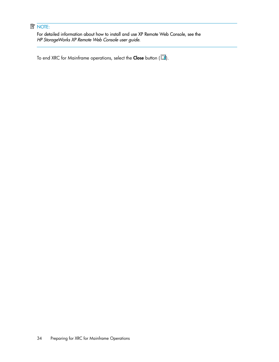 HP StorageWorks XP Remote Web Console Software User Manual | Page 34 / 48