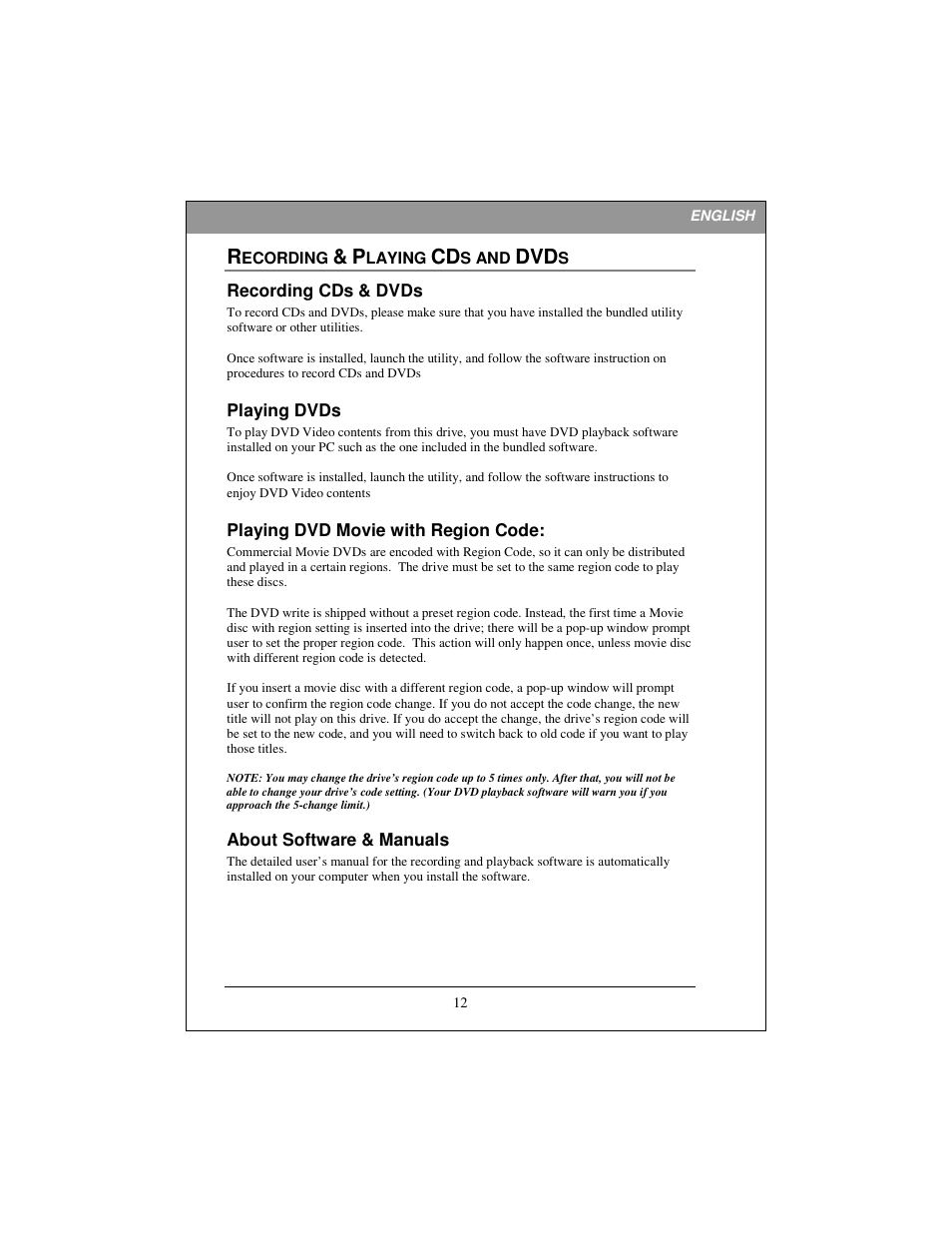 HP dvd1270e DVD-Writer User Manual | Page 13 / 19