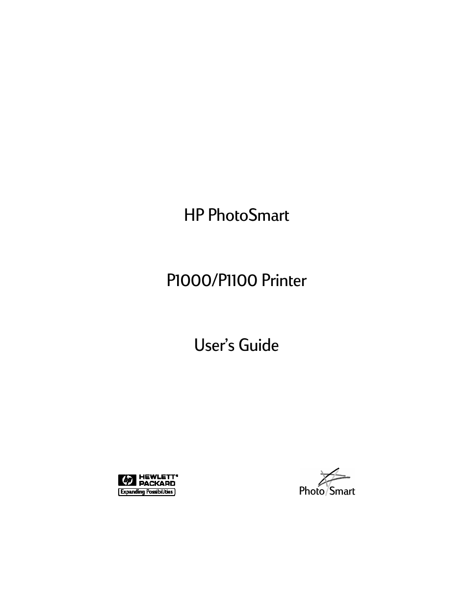 HP Photosmart p1000 1000 Printer User Manual | 70 pages