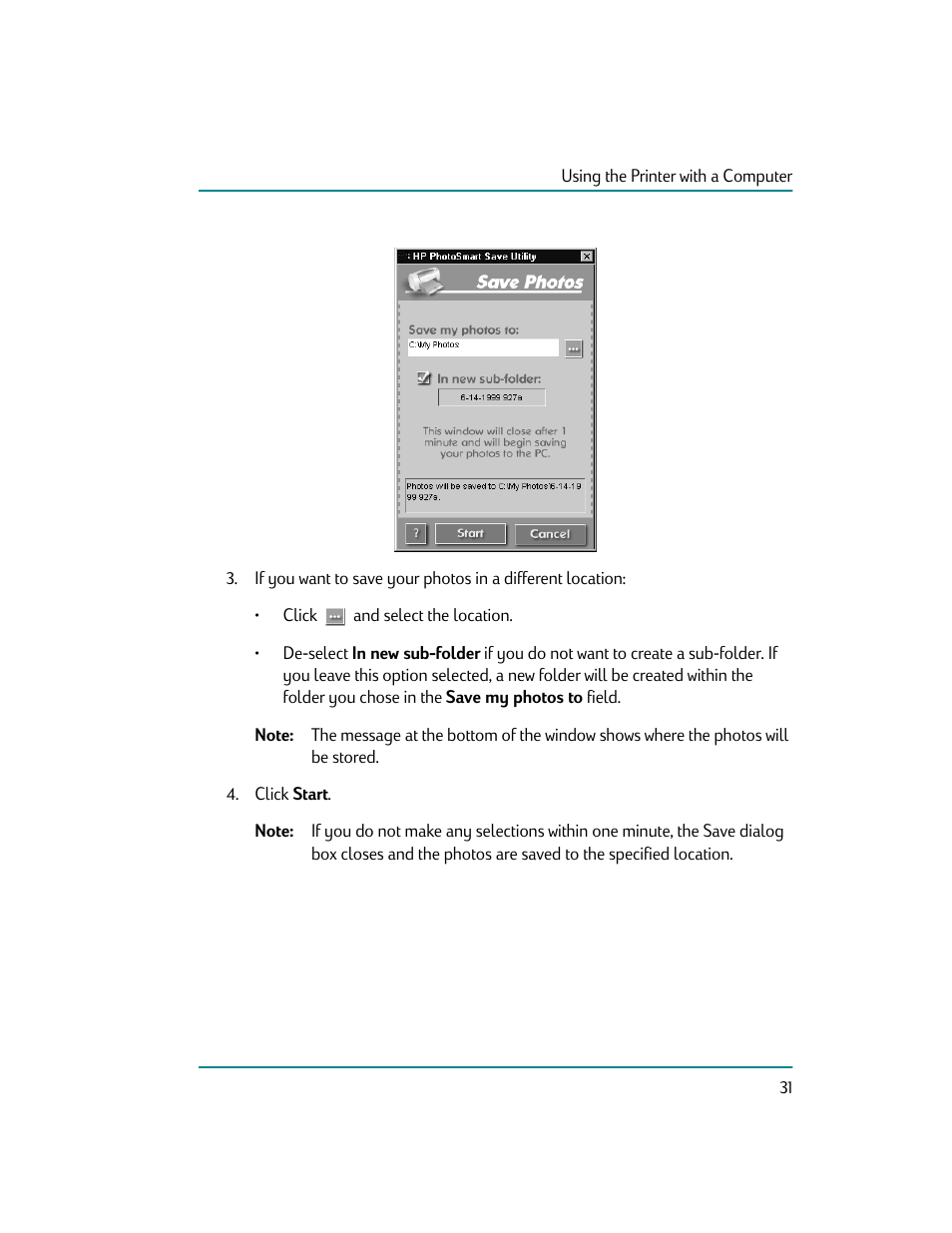 Save pho/o5 | HP Photosmart p1000 1000 Printer User Manual | Page 37 / 70