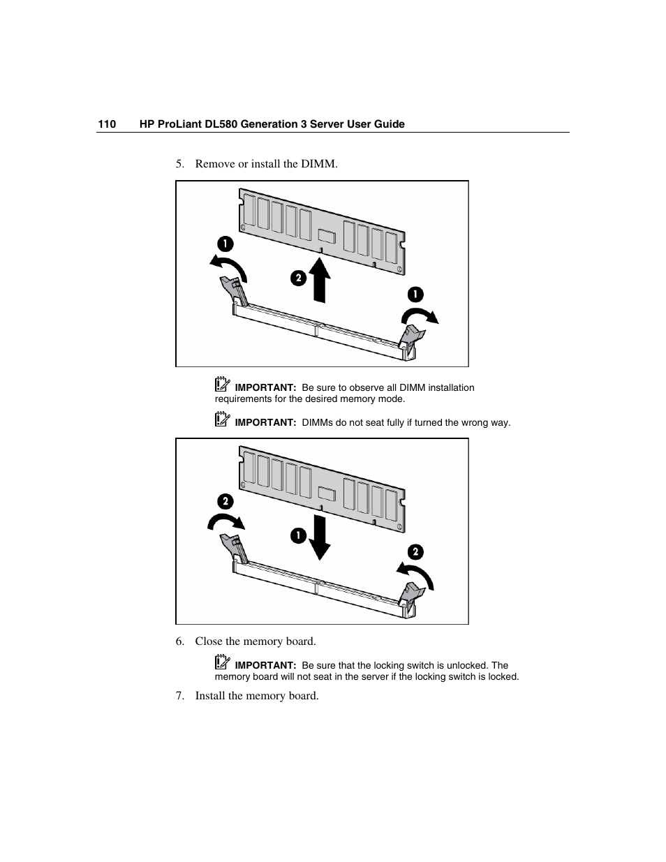 HP ProLiant DL580 G3 Server User Manual | Page 110 / 190