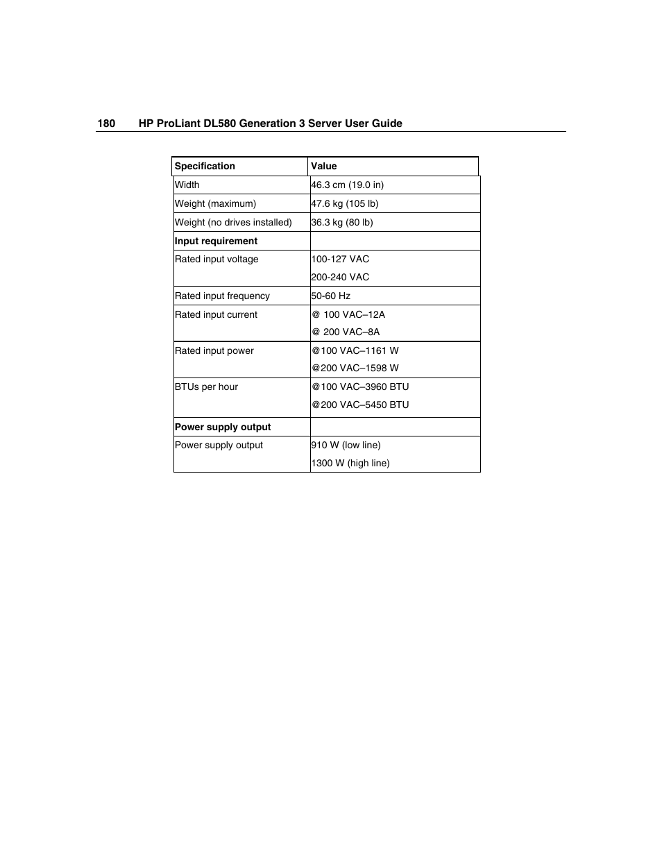 HP ProLiant DL580 G3 Server User Manual | Page 180 / 190