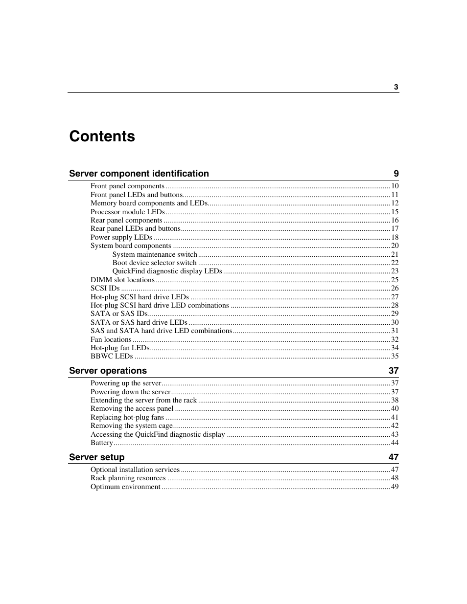 HP ProLiant DL580 G3 Server User Manual | Page 3 / 190