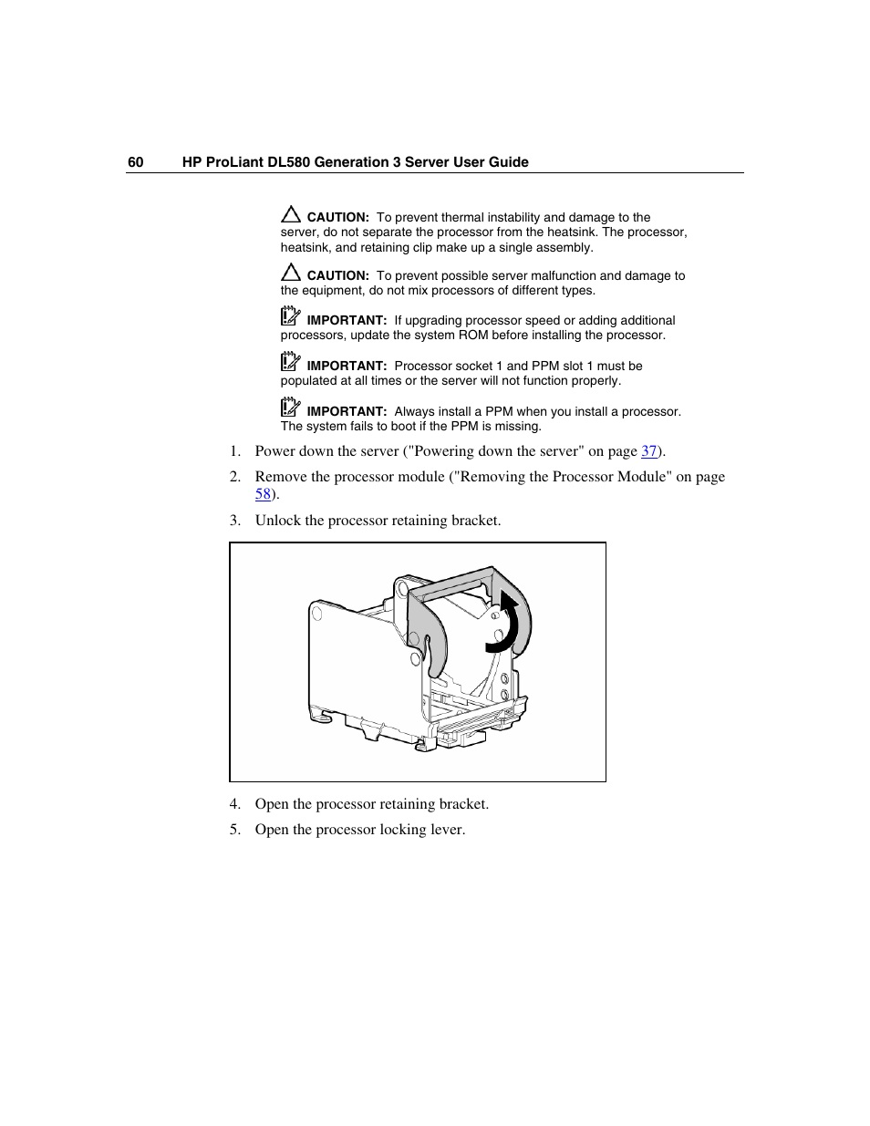 HP ProLiant DL580 G3 Server User Manual | Page 60 / 190