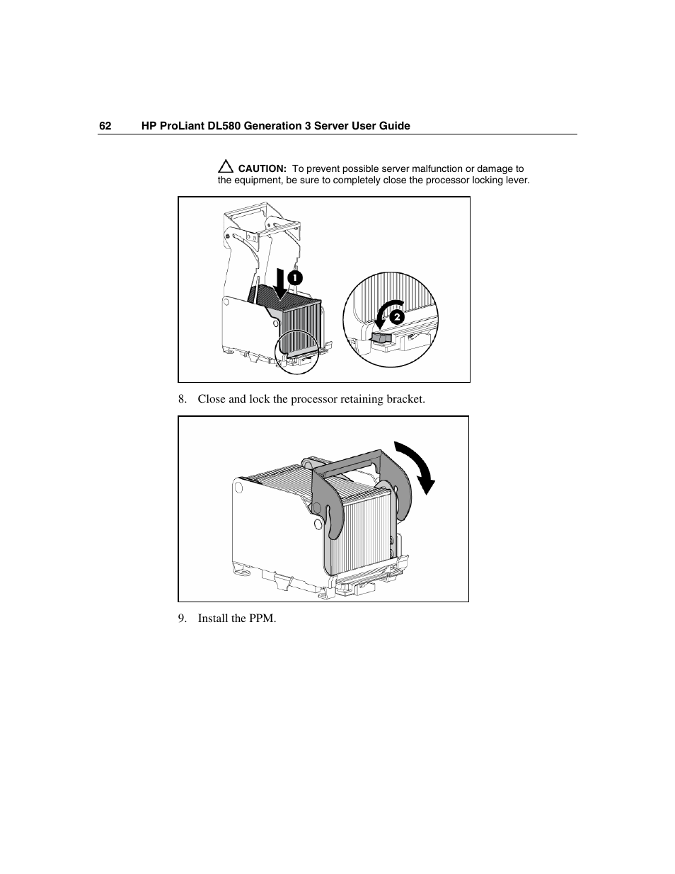 HP ProLiant DL580 G3 Server User Manual | Page 62 / 190