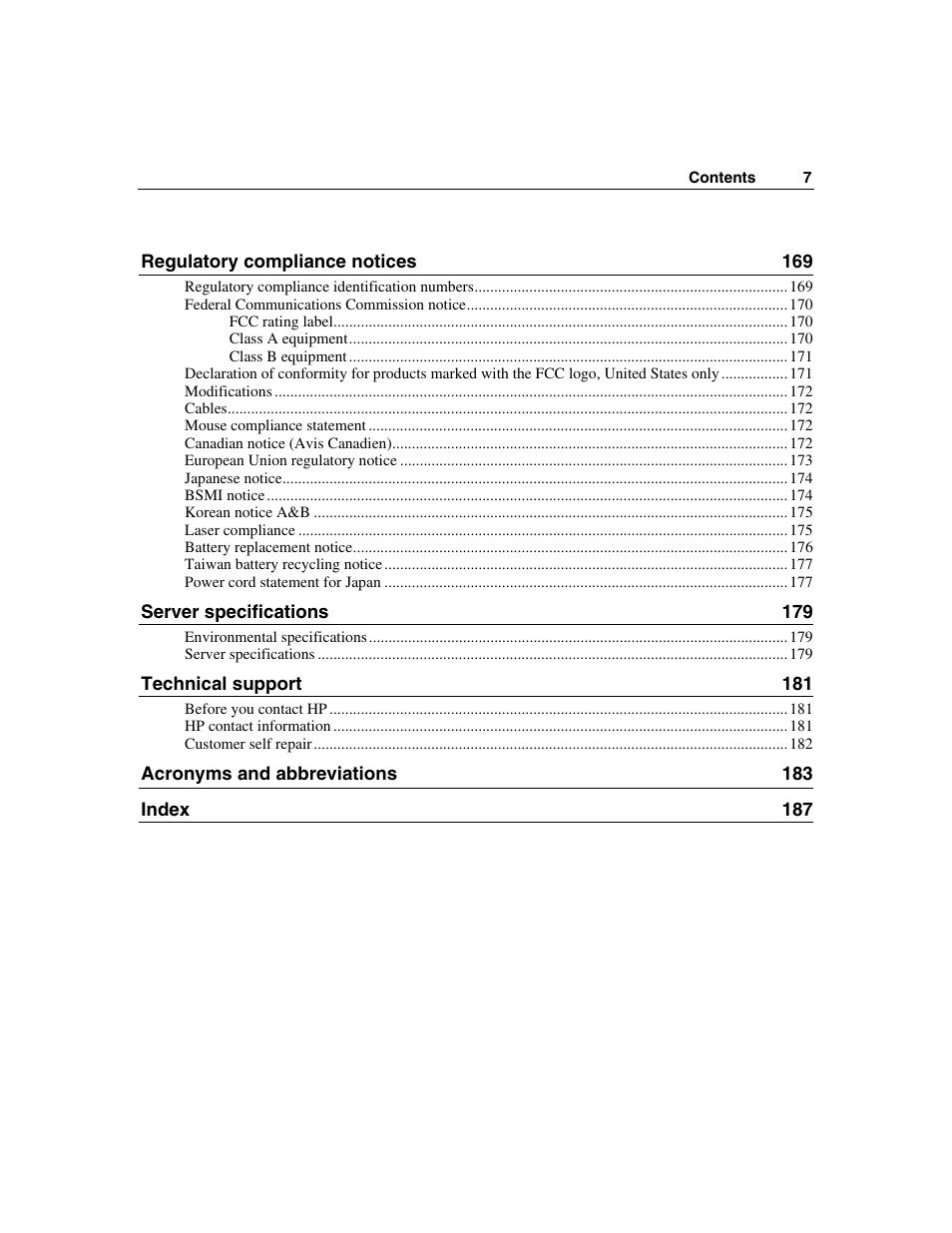 HP ProLiant DL580 G3 Server User Manual | Page 7 / 190