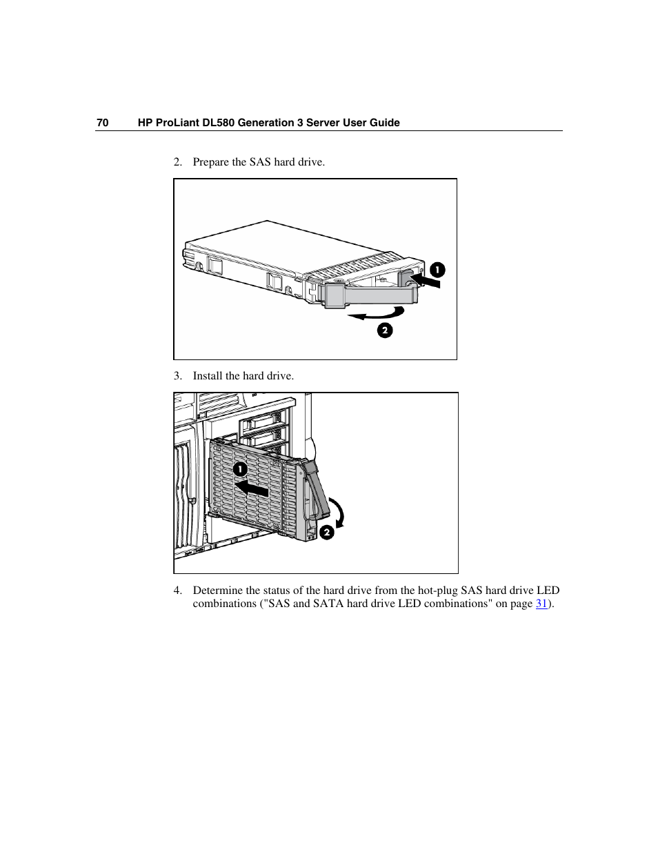 HP ProLiant DL580 G3 Server User Manual | Page 70 / 190