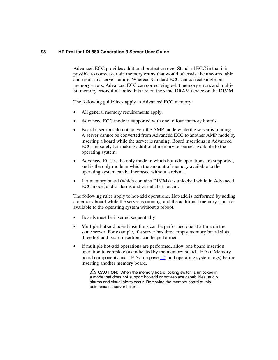 HP ProLiant DL580 G3 Server User Manual | Page 98 / 190