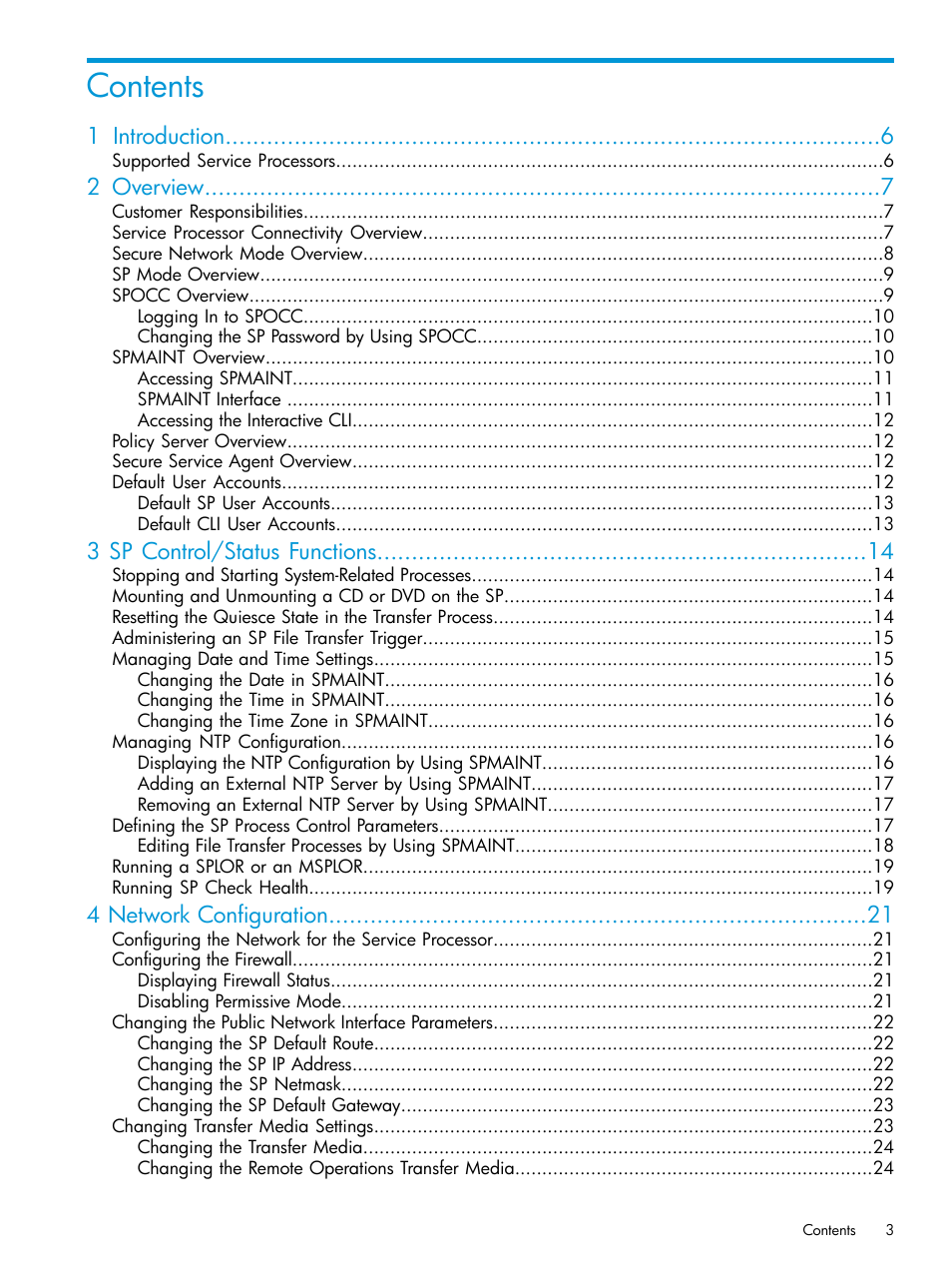 HP 3PAR Service Processors User Manual | Page 3 / 51