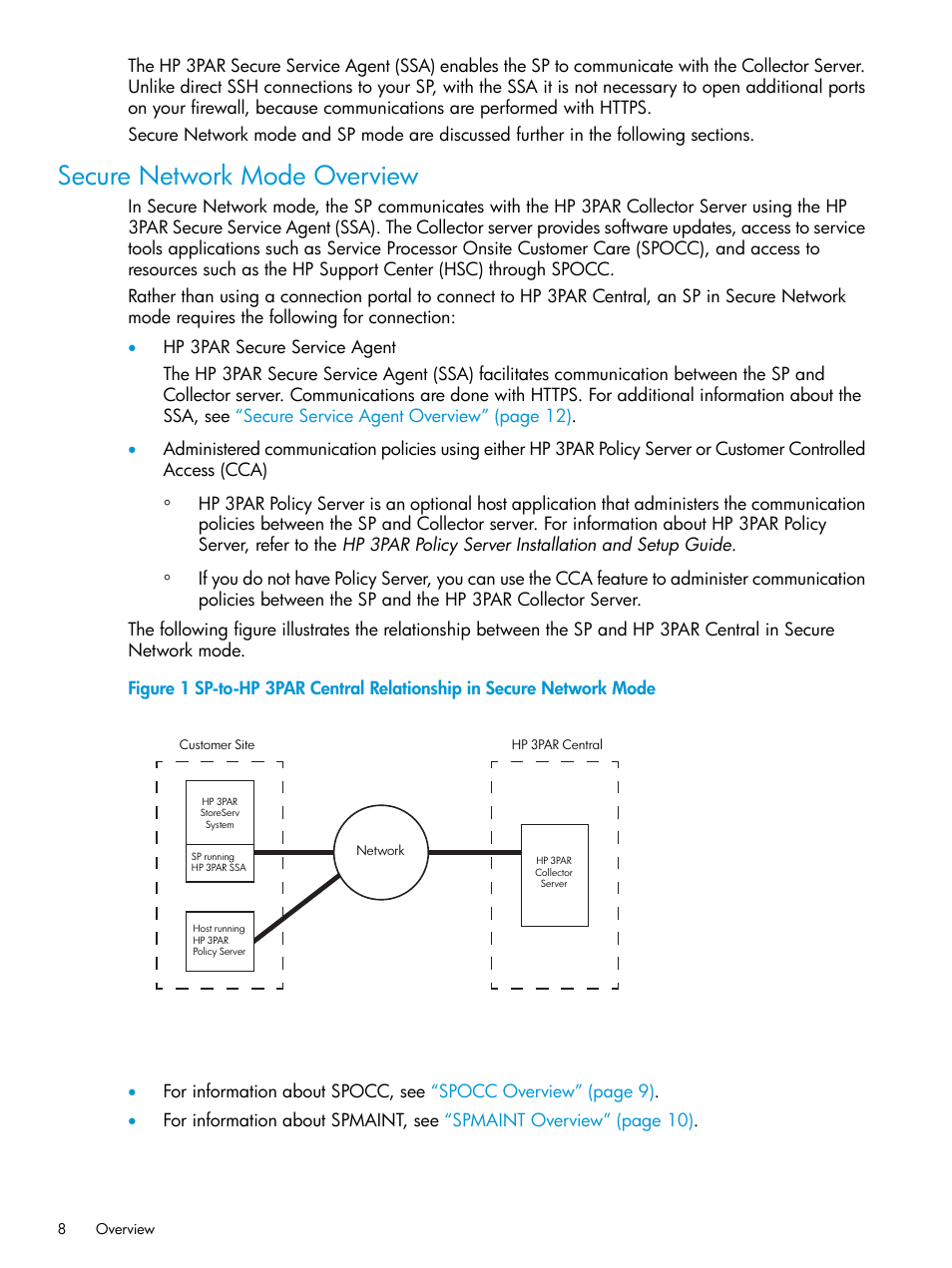 Secure network mode overview | HP 3PAR Service Processors User Manual | Page 8 / 51