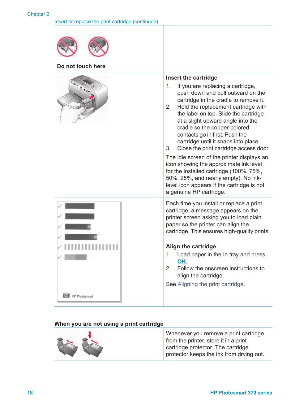 HP Photosmart 375 Compact Photo Printer User Manual | Page 21 / 66