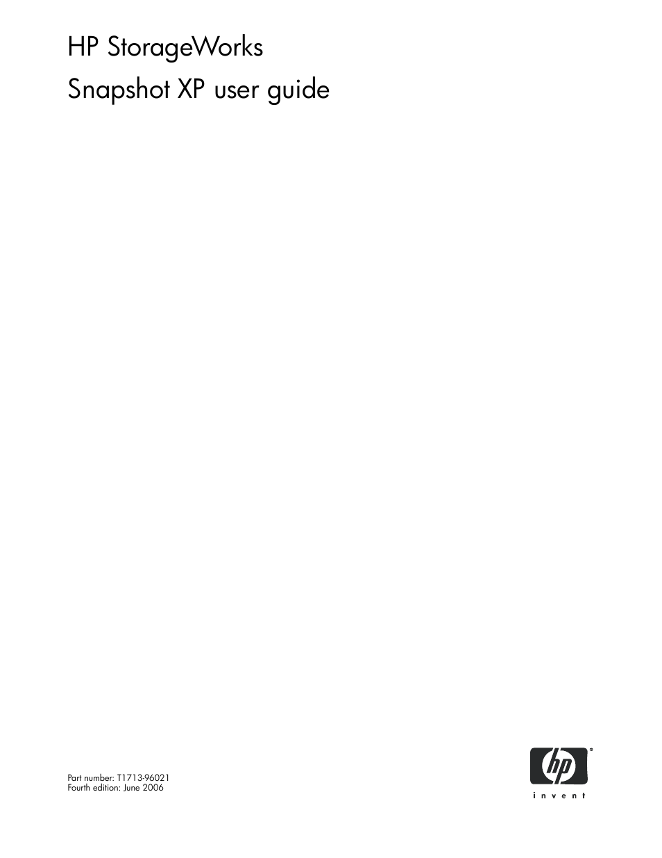 HP StorageWorks XP Remote Web Console Software User Manual | 74 pages