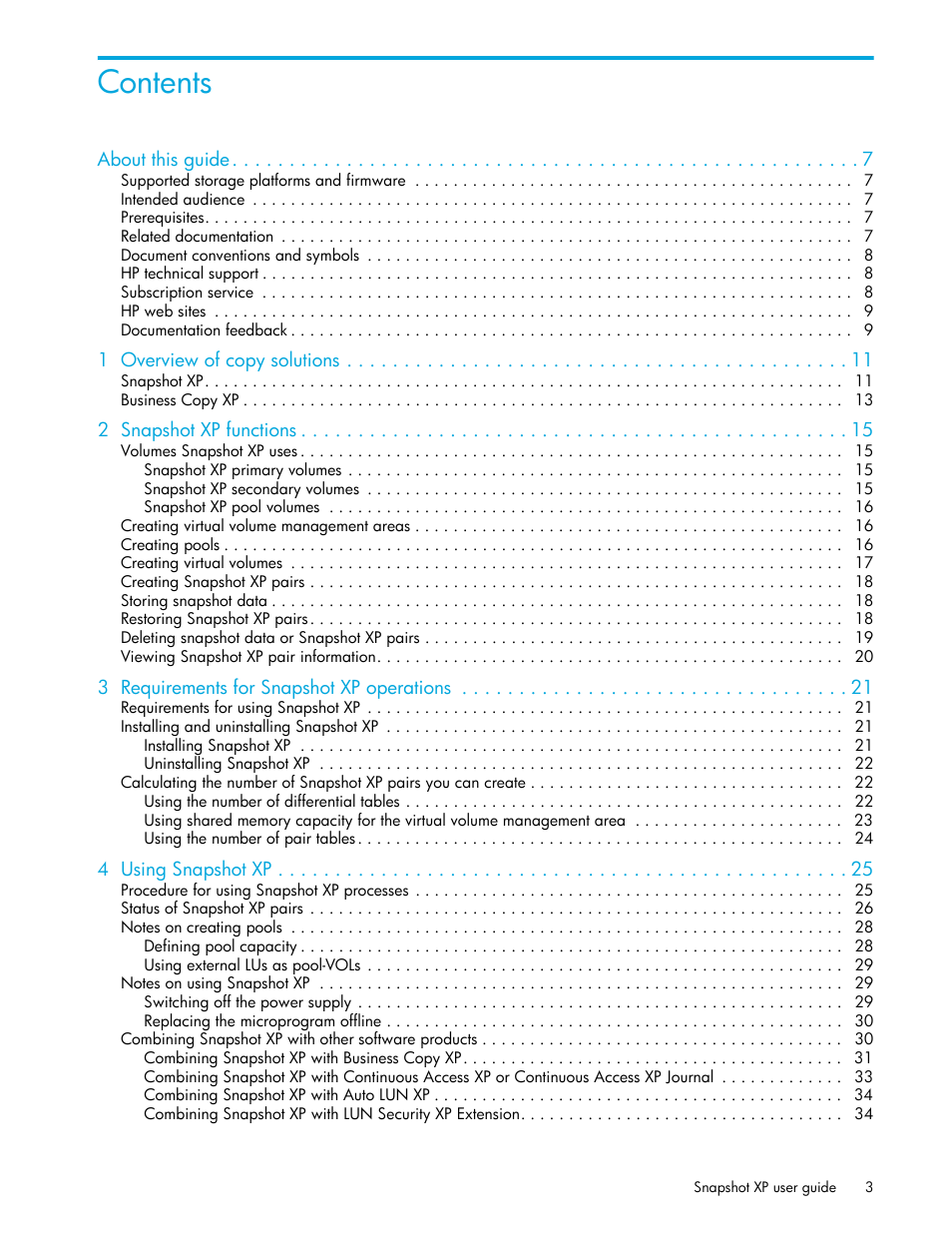 HP StorageWorks XP Remote Web Console Software User Manual | Page 3 / 74