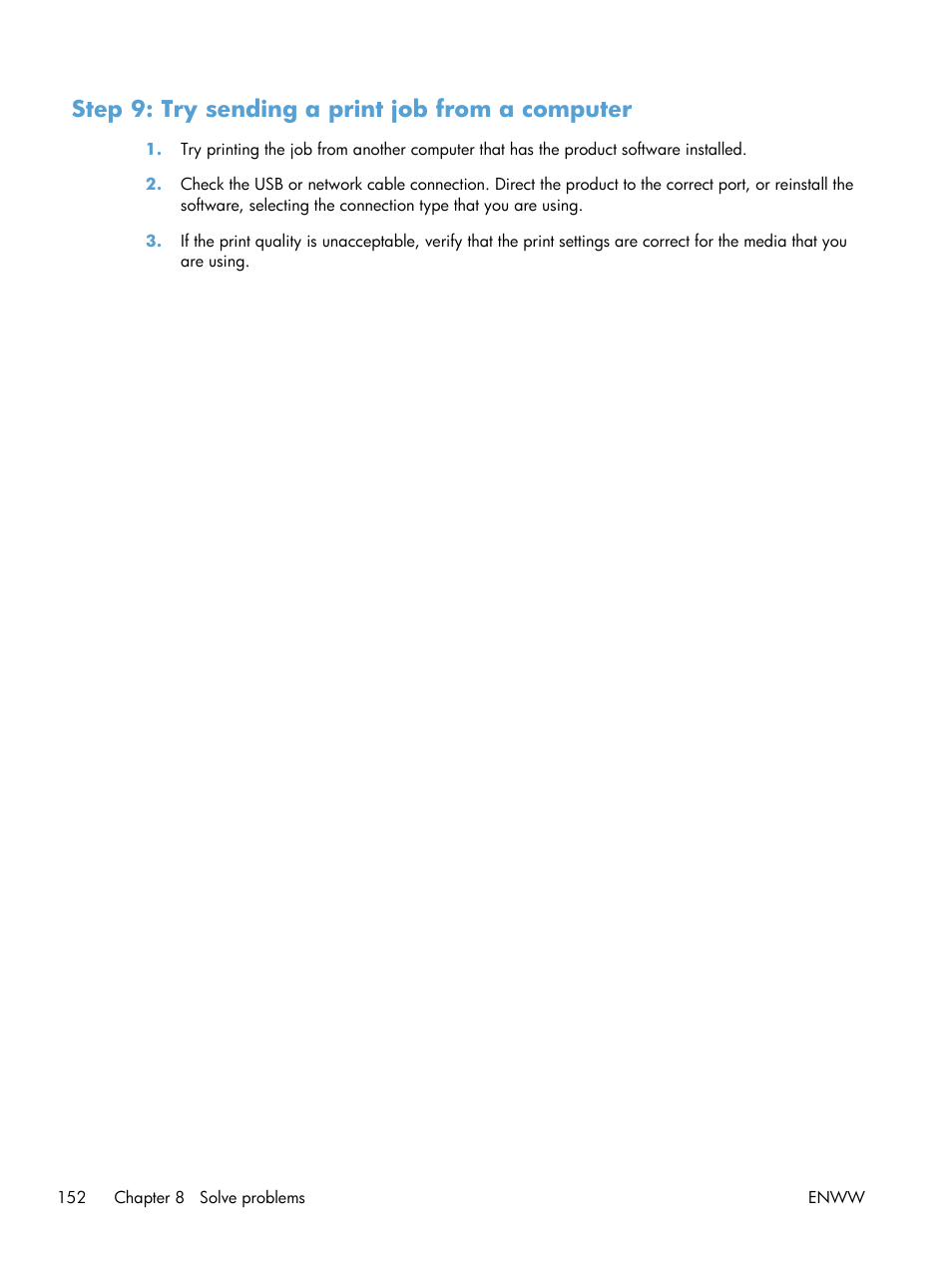 Step 9: try sending a print job from a computer | HP TopShot LaserJet Pro M275 MFP User Manual | Page 162 / 206