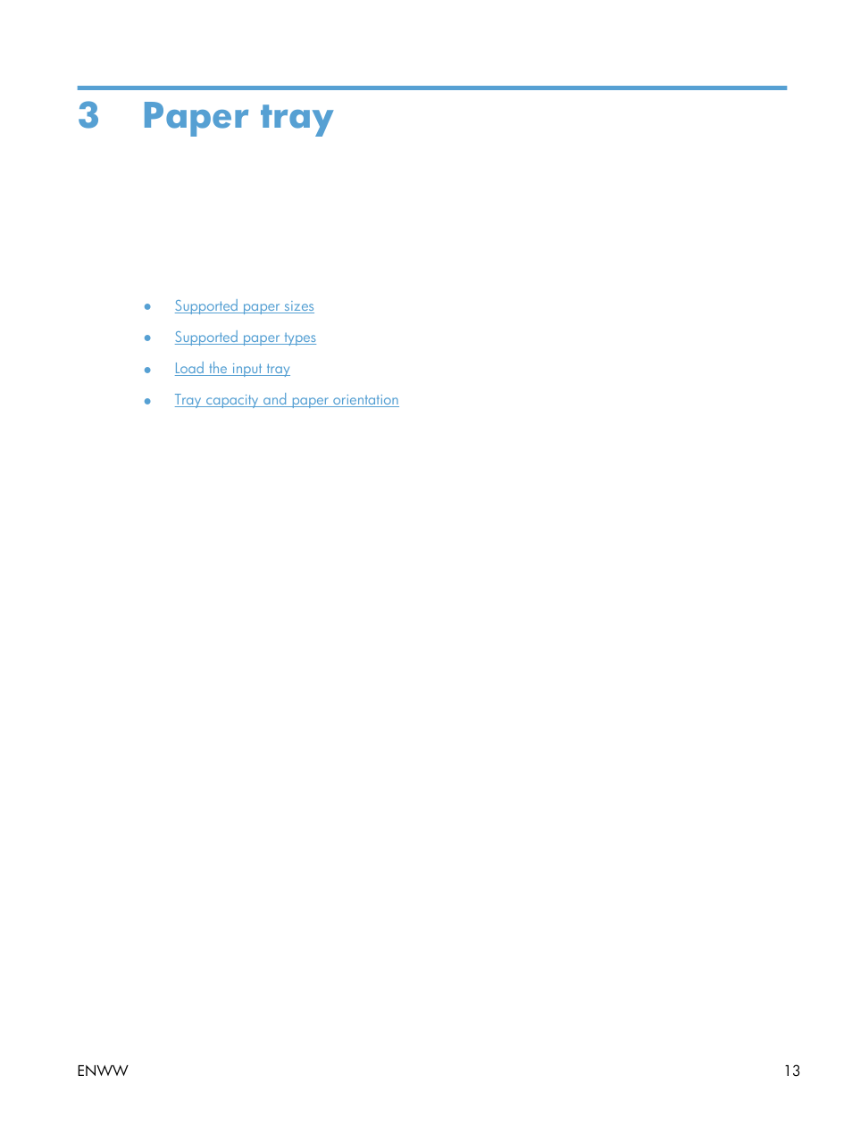 Paper tray, 3 paper tray | HP TopShot LaserJet Pro M275 MFP User Manual | Page 23 / 206