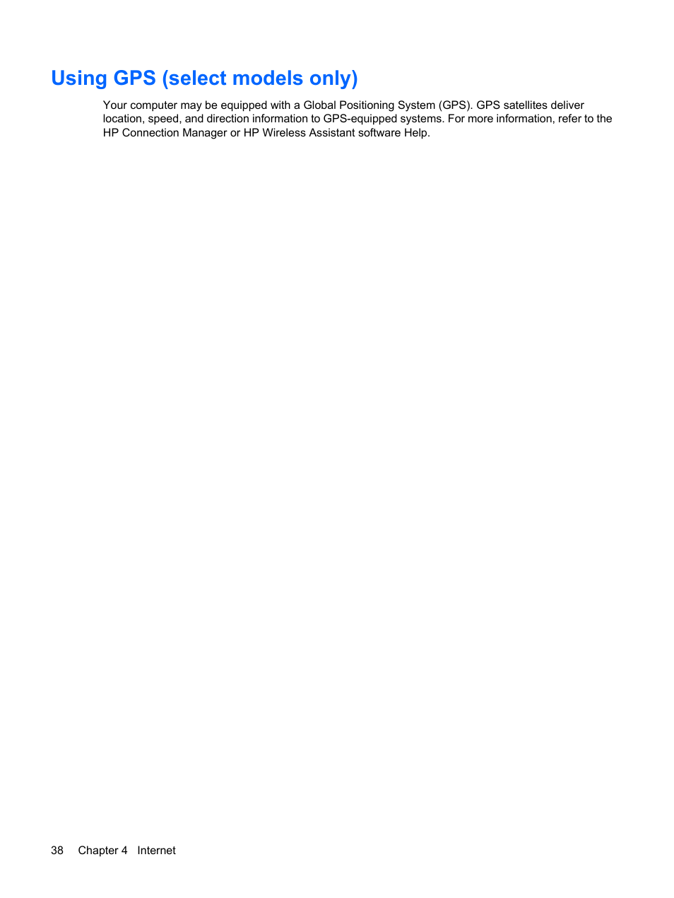 Using gps (select models only) | HP Mini 210-1121TU PC User Manual | Page 46 / 92