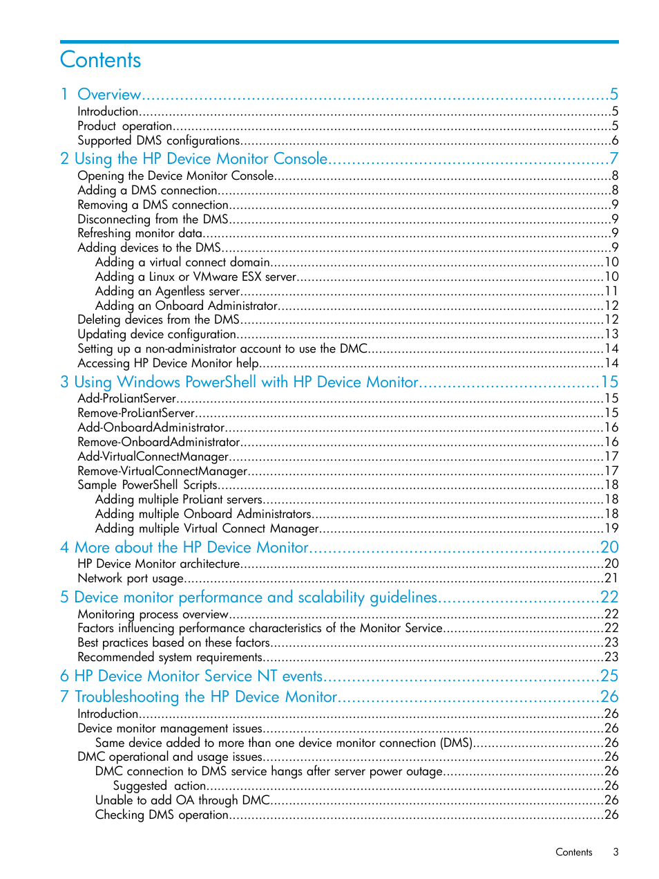 HP OneView for Microsoft System Center User Manual | Page 3 / 34