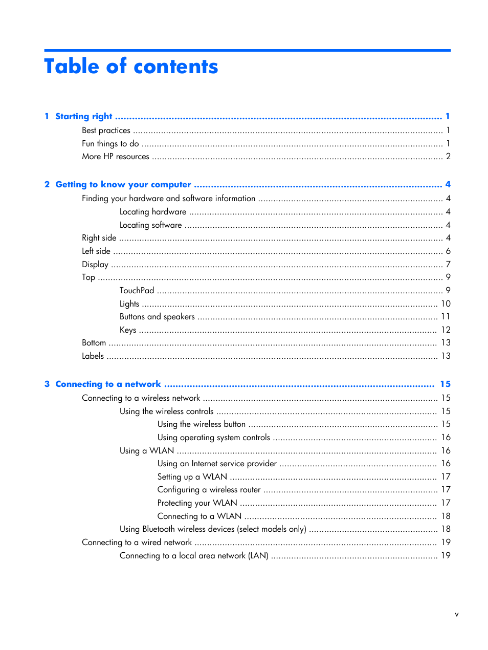 HP Pavilion Sleekbook 15-b041dx User Manual | Page 5 / 86