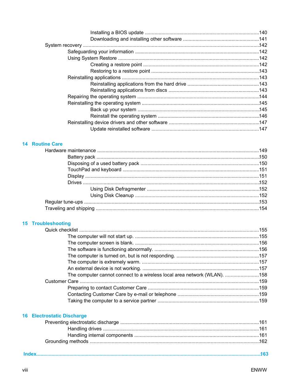 HP Compaq Presario V5224TU Notebook PC User Manual | Page 8 / 180