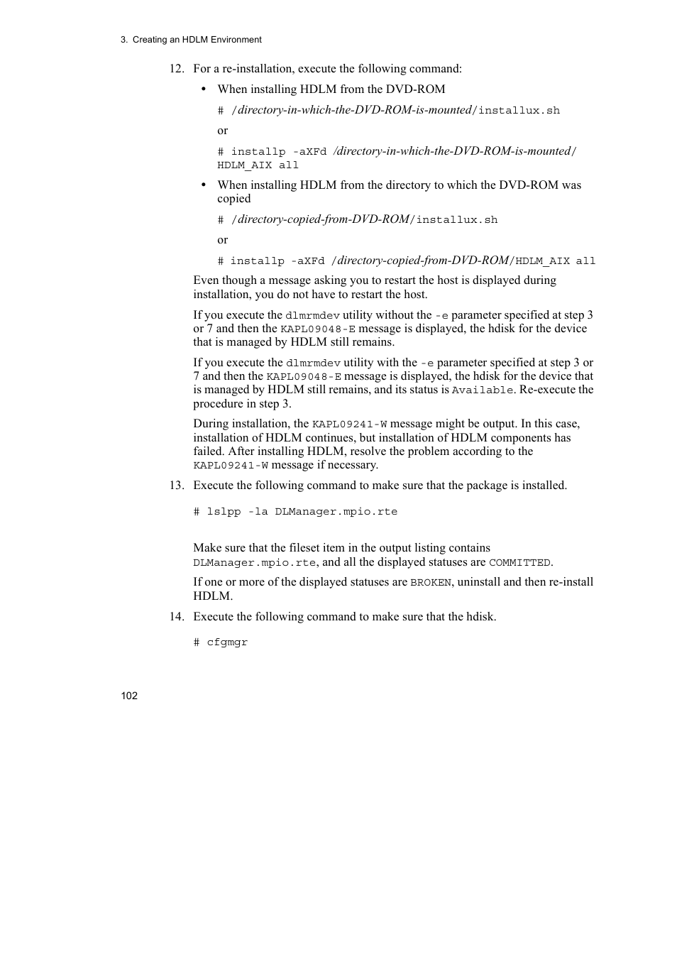 HP Hitachi Dynamic Link Manager Software User Manual | Page 124 / 510