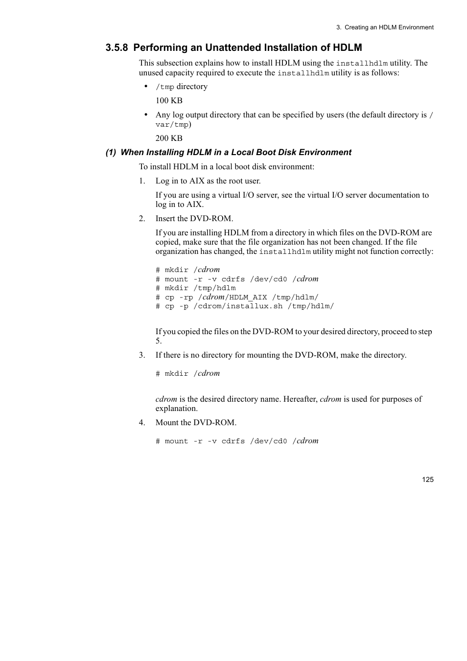 8 performing an unattended installation of hdlm | HP Hitachi Dynamic Link Manager Software User Manual | Page 147 / 510