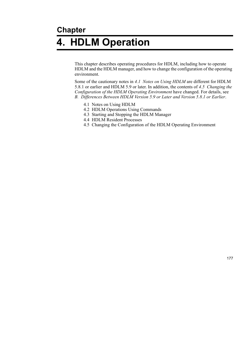 Hdlm operation, Chapter | HP Hitachi Dynamic Link Manager Software User Manual | Page 199 / 510
