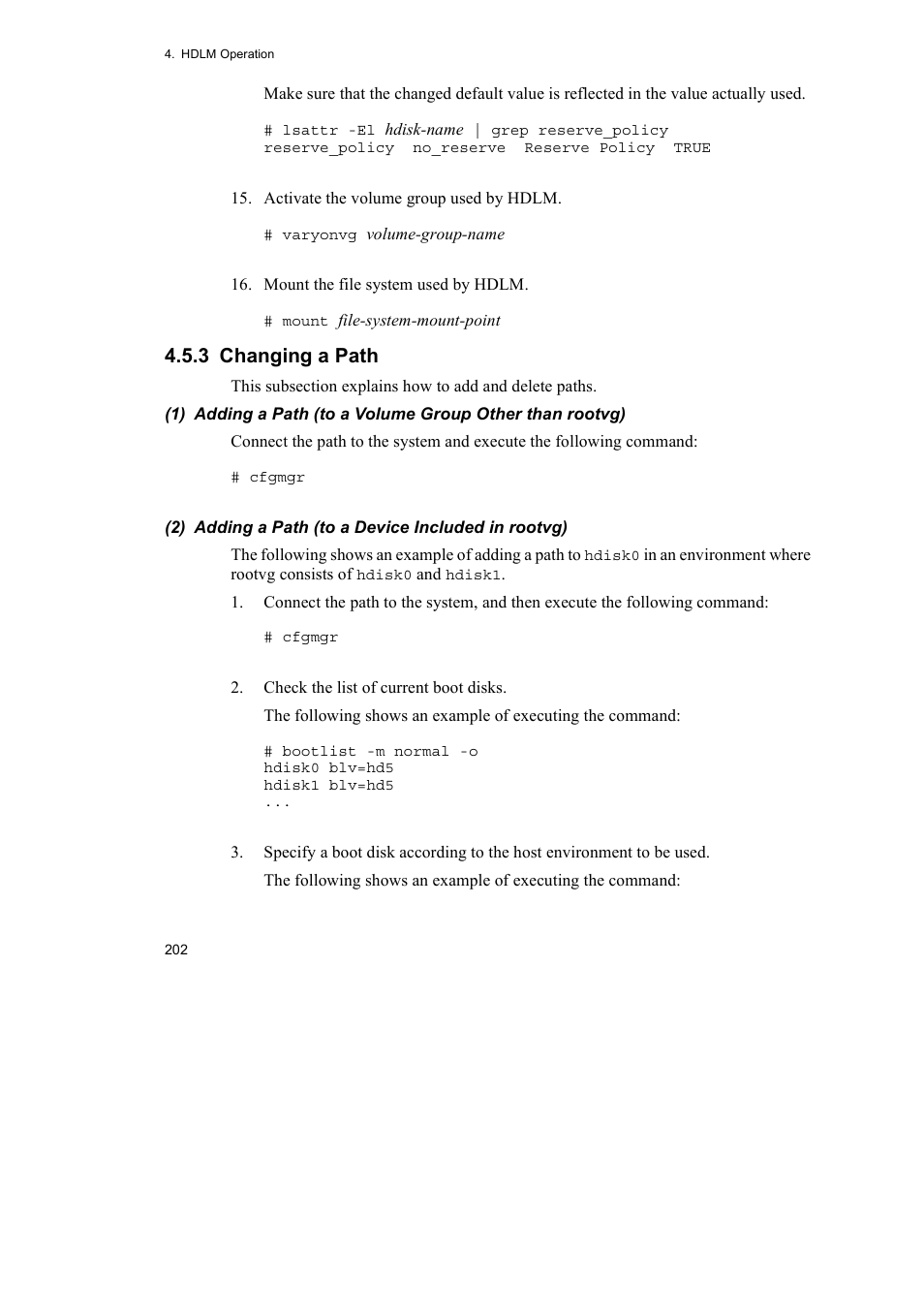 3 changing a path | HP Hitachi Dynamic Link Manager Software User Manual | Page 224 / 510