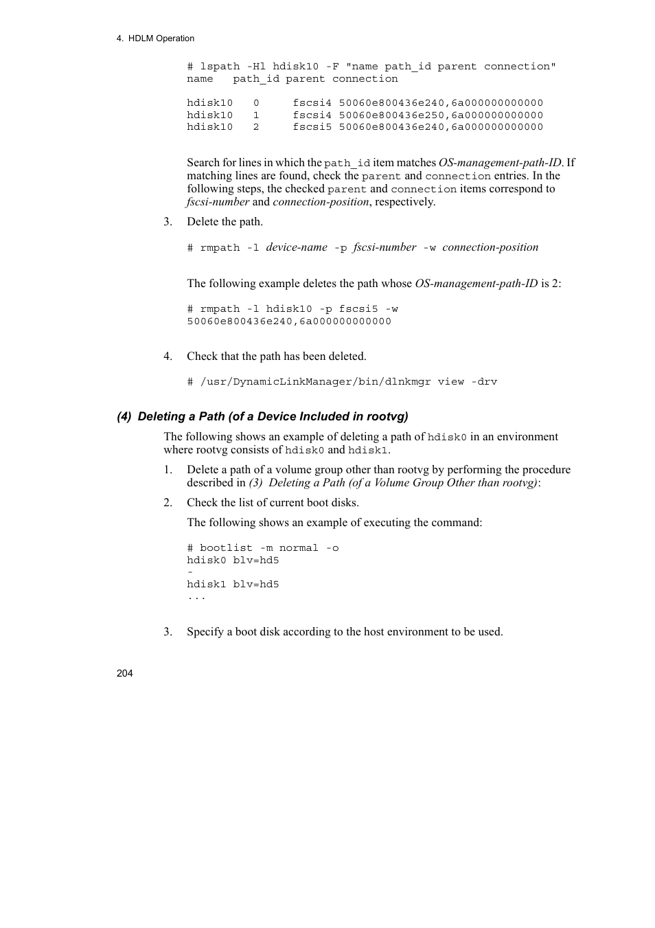 HP Hitachi Dynamic Link Manager Software User Manual | Page 226 / 510