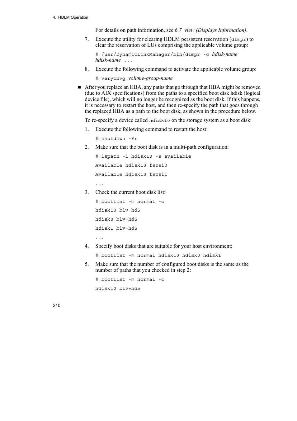 HP Hitachi Dynamic Link Manager Software User Manual | Page 232 / 510