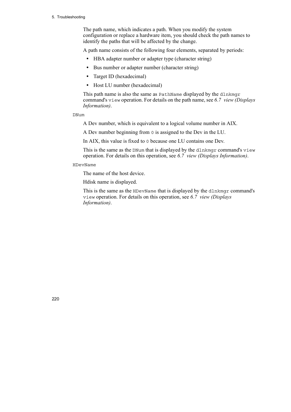 HP Hitachi Dynamic Link Manager Software User Manual | Page 242 / 510