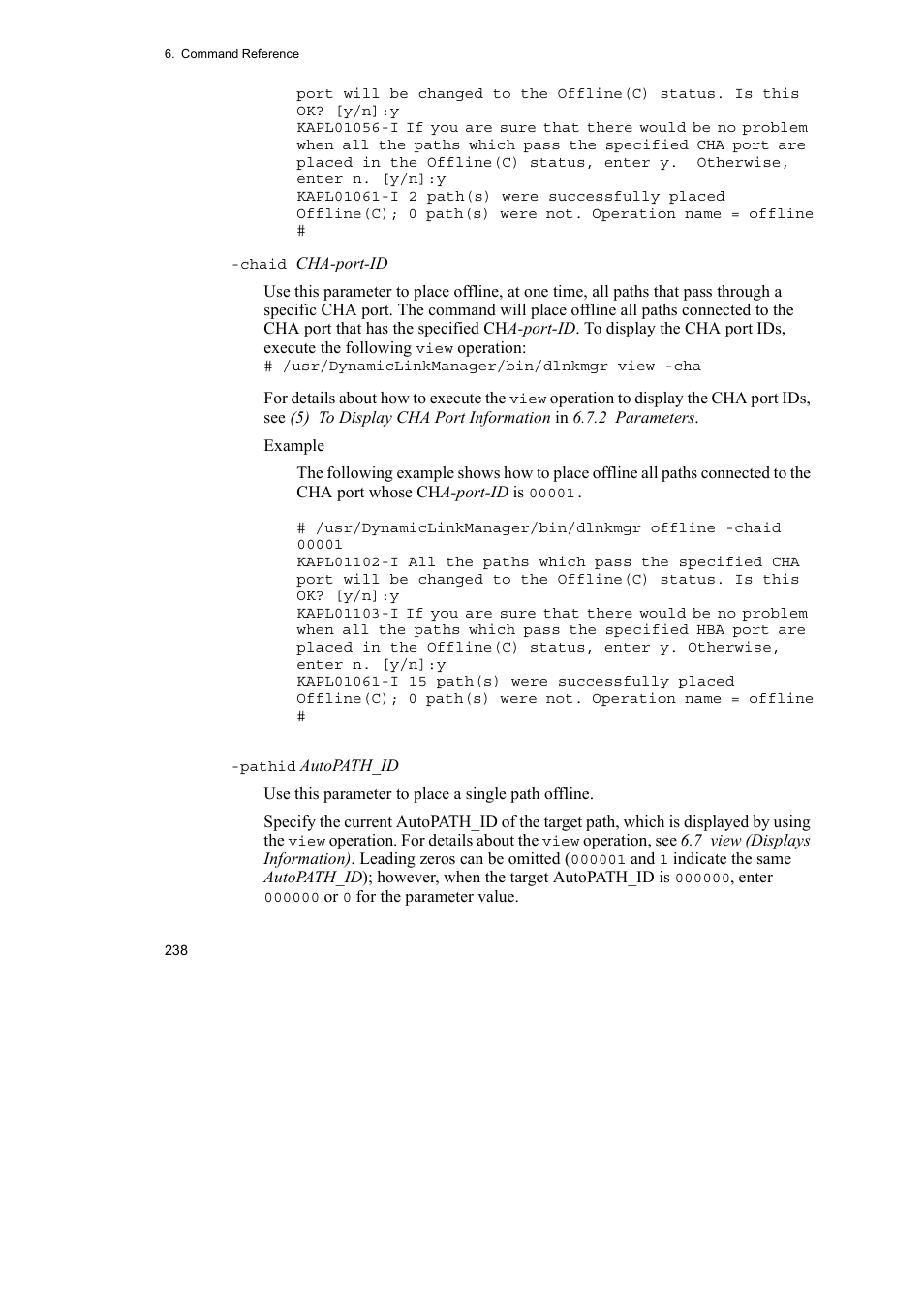 HP Hitachi Dynamic Link Manager Software User Manual | Page 260 / 510