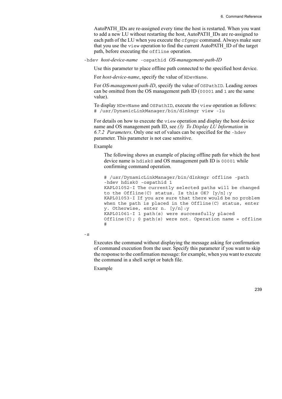 HP Hitachi Dynamic Link Manager Software User Manual | Page 261 / 510