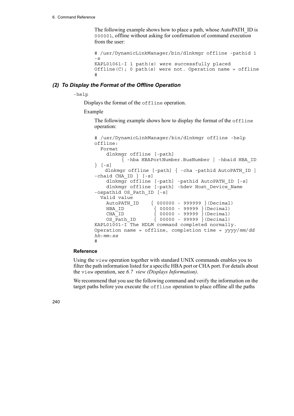 HP Hitachi Dynamic Link Manager Software User Manual | Page 262 / 510