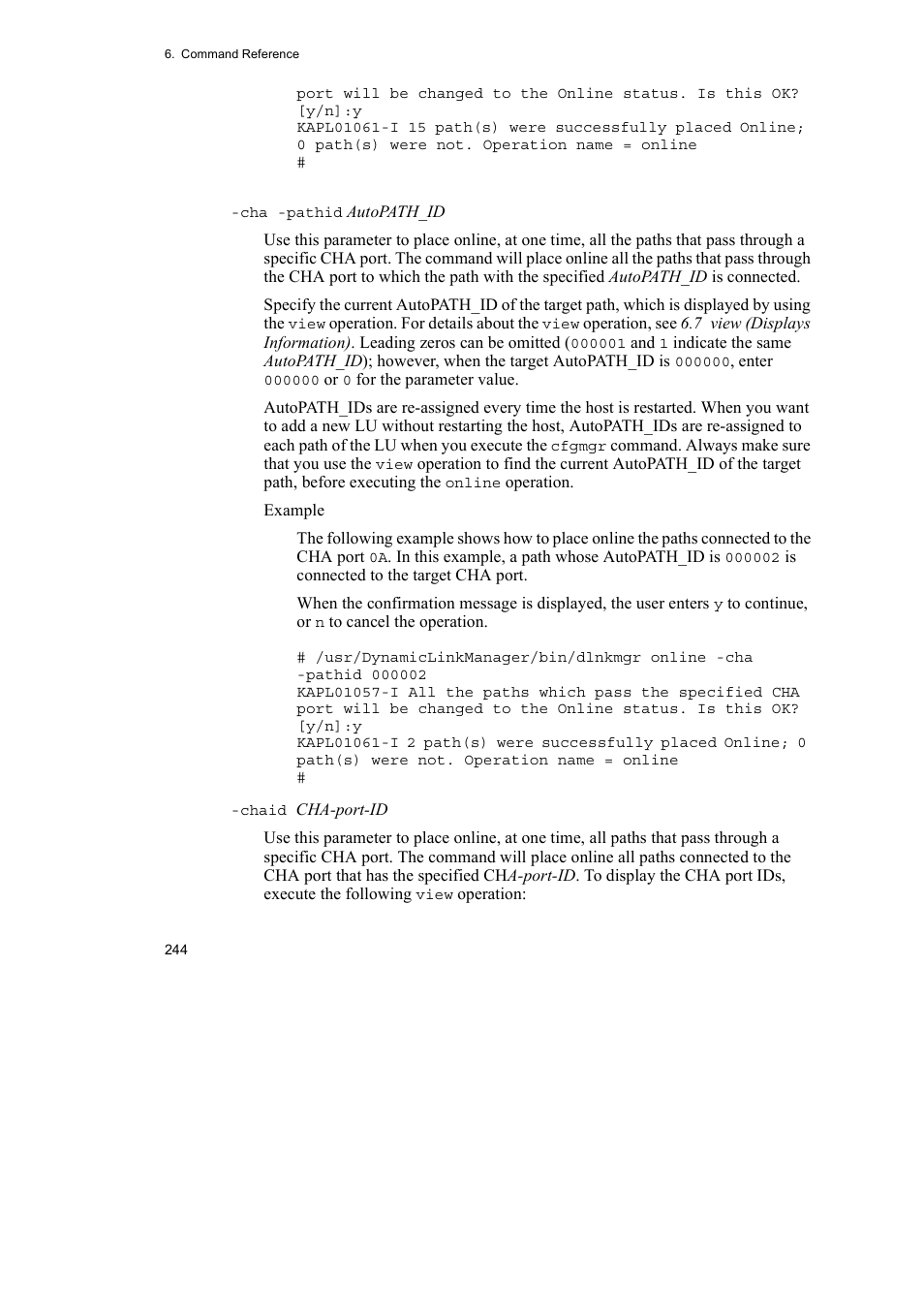 HP Hitachi Dynamic Link Manager Software User Manual | Page 266 / 510