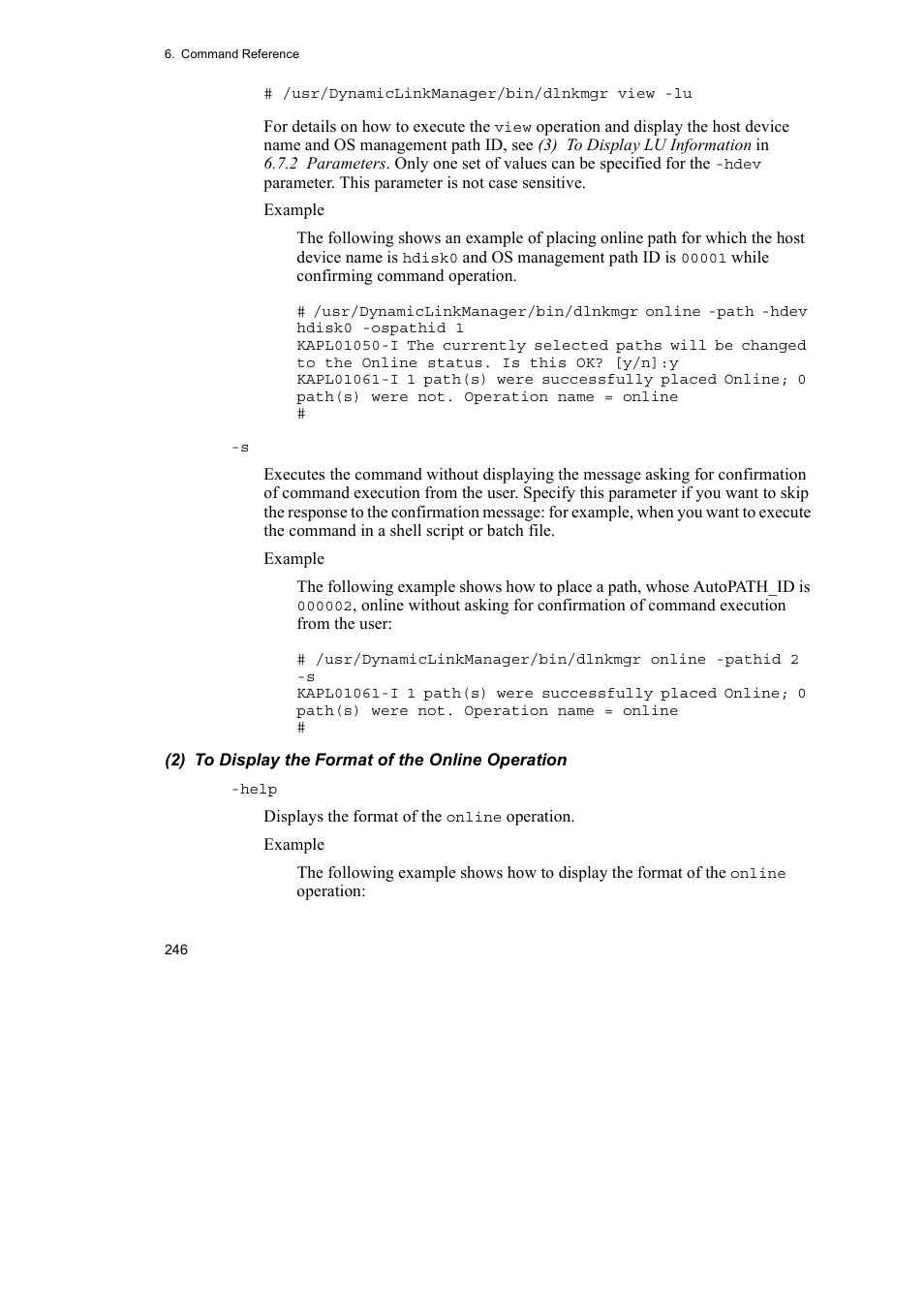 HP Hitachi Dynamic Link Manager Software User Manual | Page 268 / 510