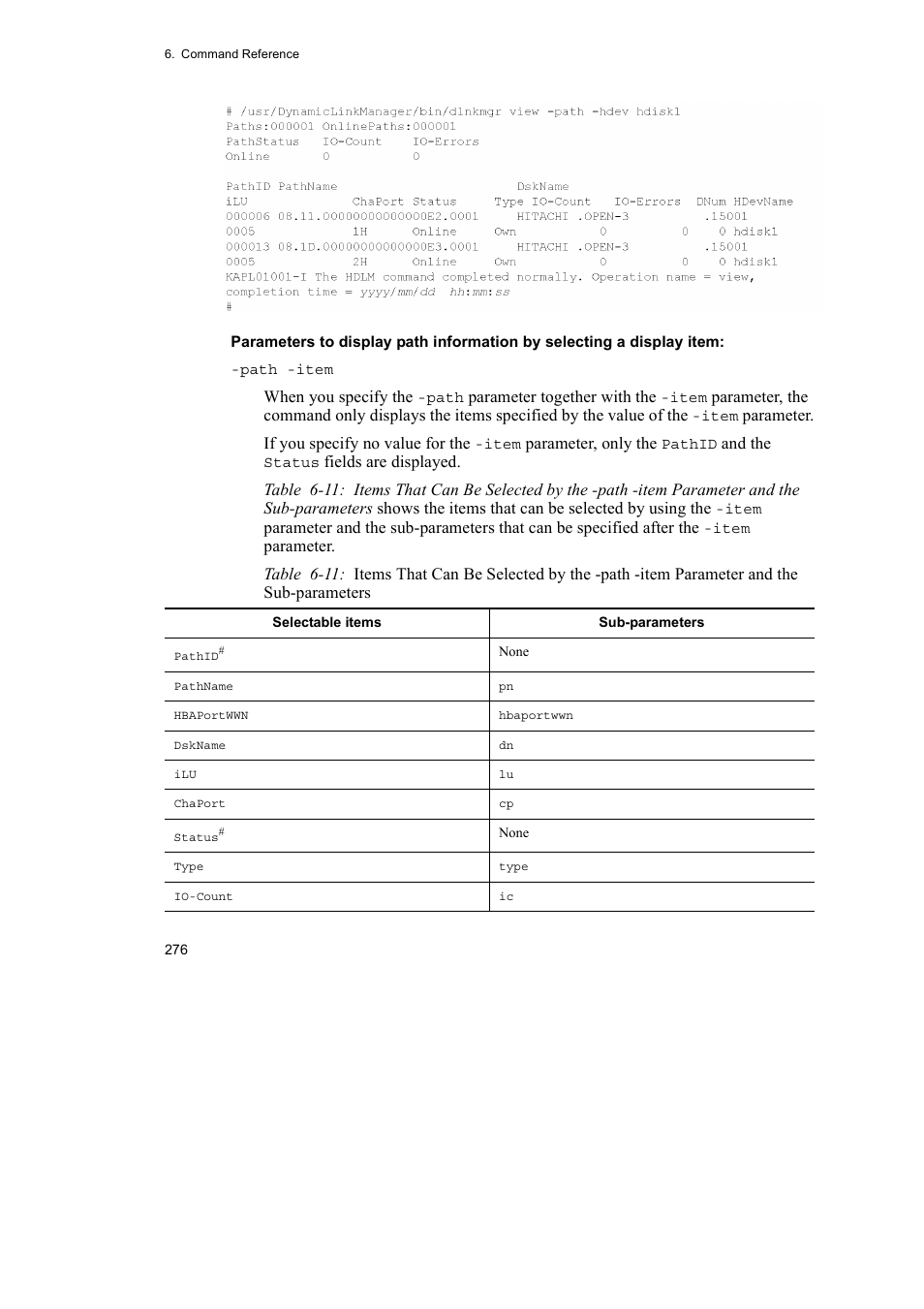 HP Hitachi Dynamic Link Manager Software User Manual | Page 298 / 510
